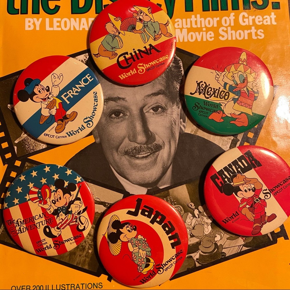 Vintage Disney Epcot button bundle